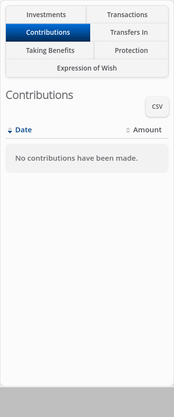Role-Adviser > 06 Account Summary - NO DATA > Lower tabs